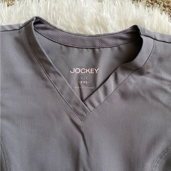Jockey Modern Fit Scrub Top Stretch Gray New Womens Size XXS - Picture 4 of 11